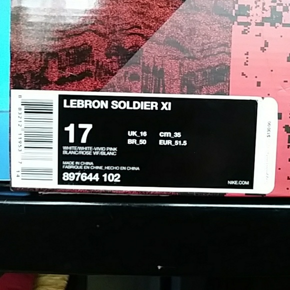 COPY - BRAND NEW NIKE LEBRON MEN'S SIZE 17 BASKETBALL SNE - Picture 8 of 8